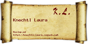 Knechtl Laura névjegykártya